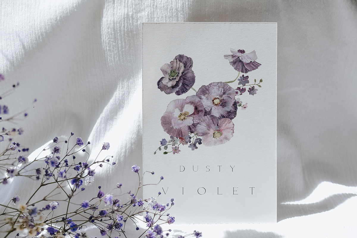 NEW! Dusty Violet collection, a Decorative Illustration by Youksy (Photo 6 of 11)