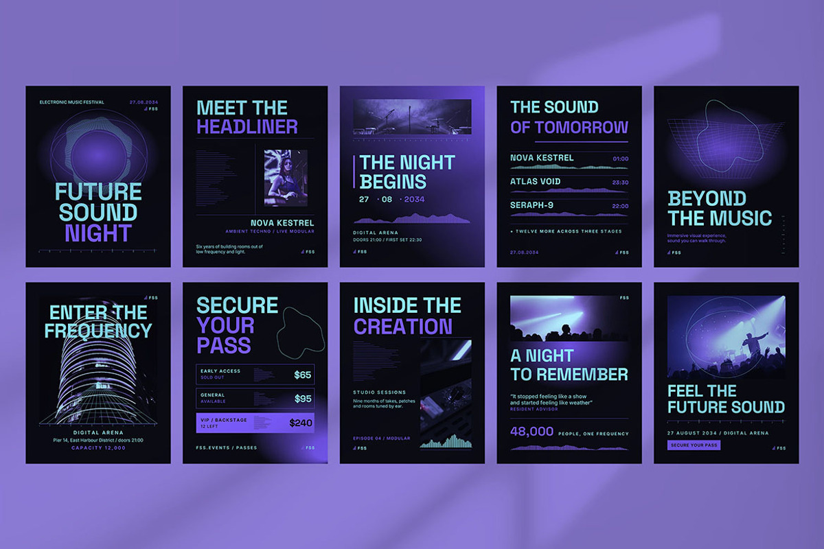 Future Music Event Social Media, a Social Media Template by Pitchlook.Studio (Photo 2 of 3)