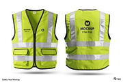 Construction Safety Vest Mockup, an Apparel Mockup by Ram Studio LLC (Thumbnail 1 of 8)