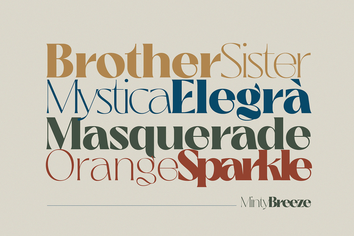 Minty Breeze - Modern Retro Font, a Font by creativemedialab (Photo 5 of 11)