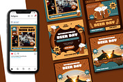 Beer Day Instagram Post Template, a Social Media Template by Artnivora.Std (Thumbnail 1 of 5)