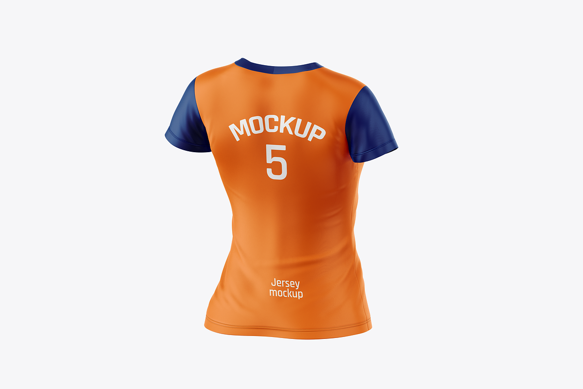 V Neck Women Jersey Mockup, a Product Mockup by Mockupdaddy (Photo 5 of 10)