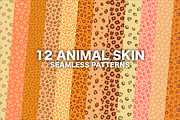 12 Cheetah and leopard skin patterns, a Pattern Graphic by Arthur Balitskiy (Thumbnail 1 of 4)