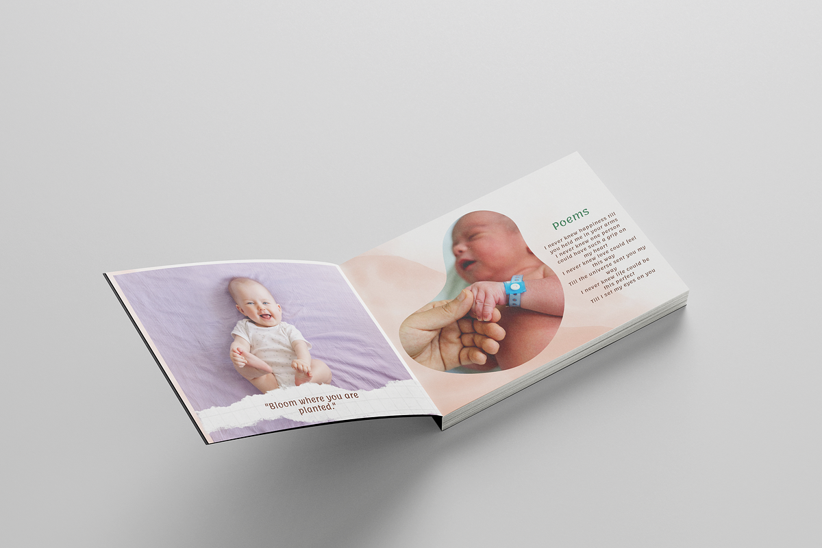Printable Baby Album Template Canva, a Magazine Template by Designbudy (Photo 9 of 10)