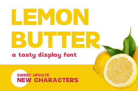 Lemon Butter Display Font