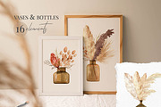 Watercolor boho floral clipart, an Illustration by Color Hugs Art (Thumbnail 6 of 12)