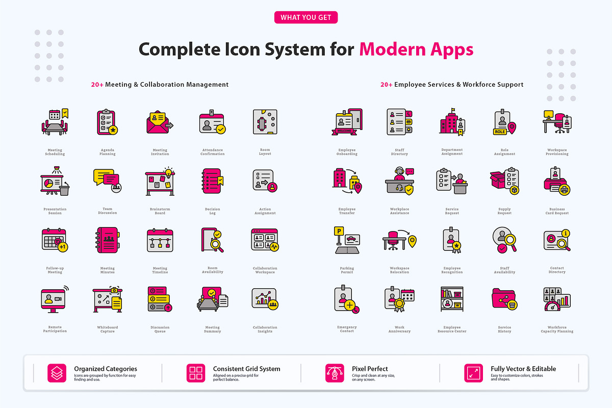 Workplace & Document Icons, an Outline Icon by vexper (Photo 3 of 7)