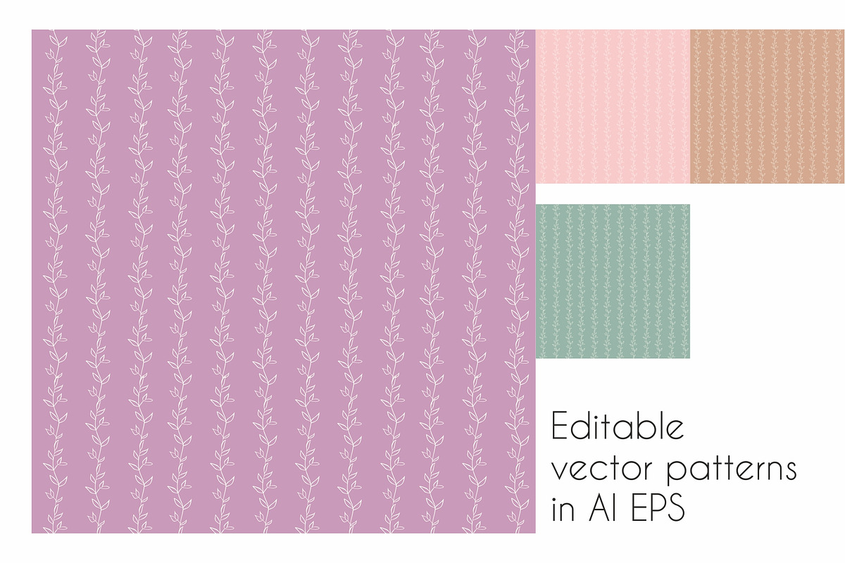 Floral Vector Patterns, a Wallpaper Graphic by Anel_S (Photo 6 of 8)