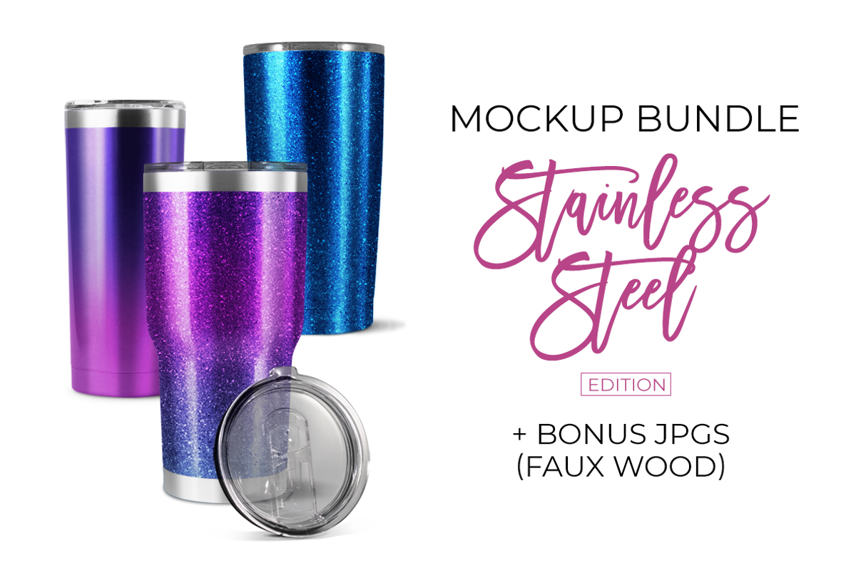 Stainless Tumbler Mockup Bundle, a Product Mockup by SarahDesign (Photo 1 of 3)