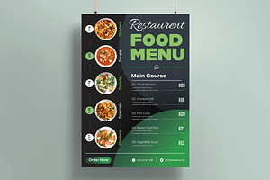 Food Menu Template, a Flyer Template by MightyDesign