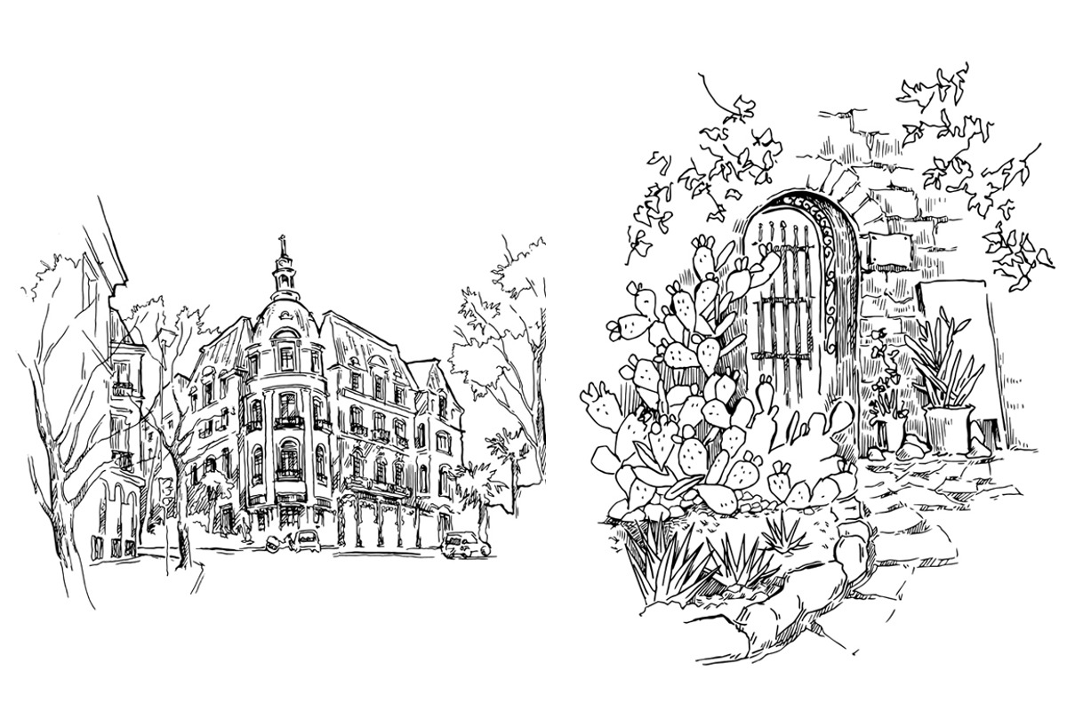 Set of Old Street landscapes, a Texture Illustration by Penndpaper (Photo 4 of 5)