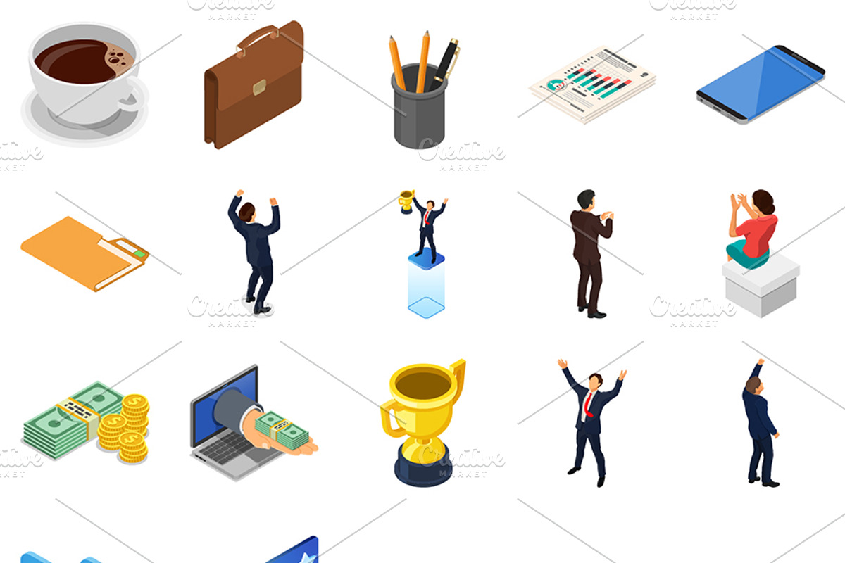 Isometric Internet Online Earnings, a Finance Illustration by TAlex (Photo 2 of 7)
