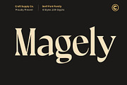 Magely - Stylish Serif Font Family, a Serif Font by Craft Supply Co.
