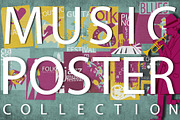 CREATE YOU'R MUSIC POSTER COLLECTION, an Illustration by tur-illustration (Thumbnail 1 of 3)