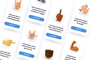 3D Hand Gestures Emoji Set