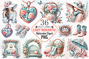 Cozy romantic spring clipart, an Illustration by RobertsArt (Thumbnail 1 of 7)