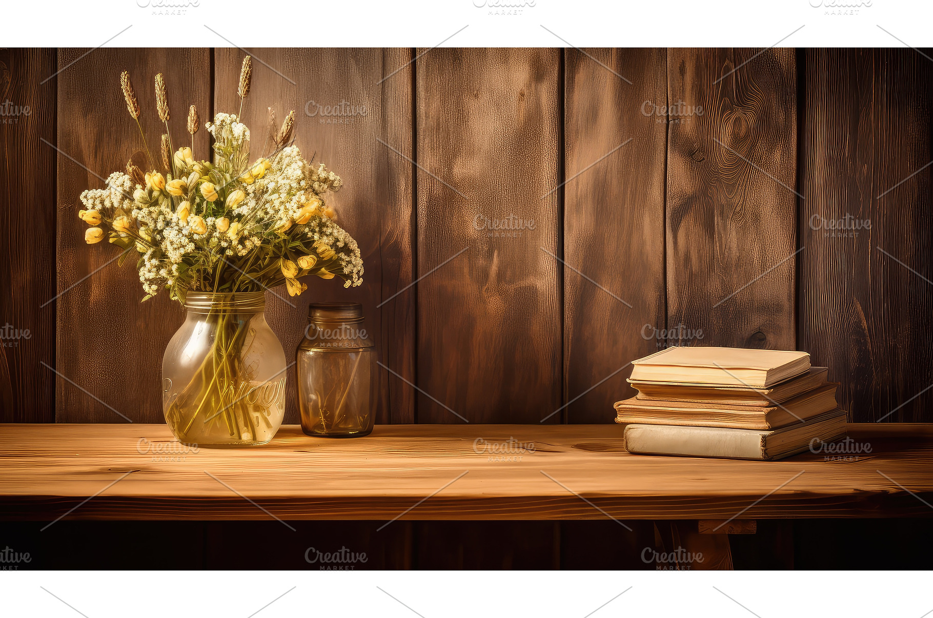 lit light rustic wood ai generated, a Background Photo by pikepicture