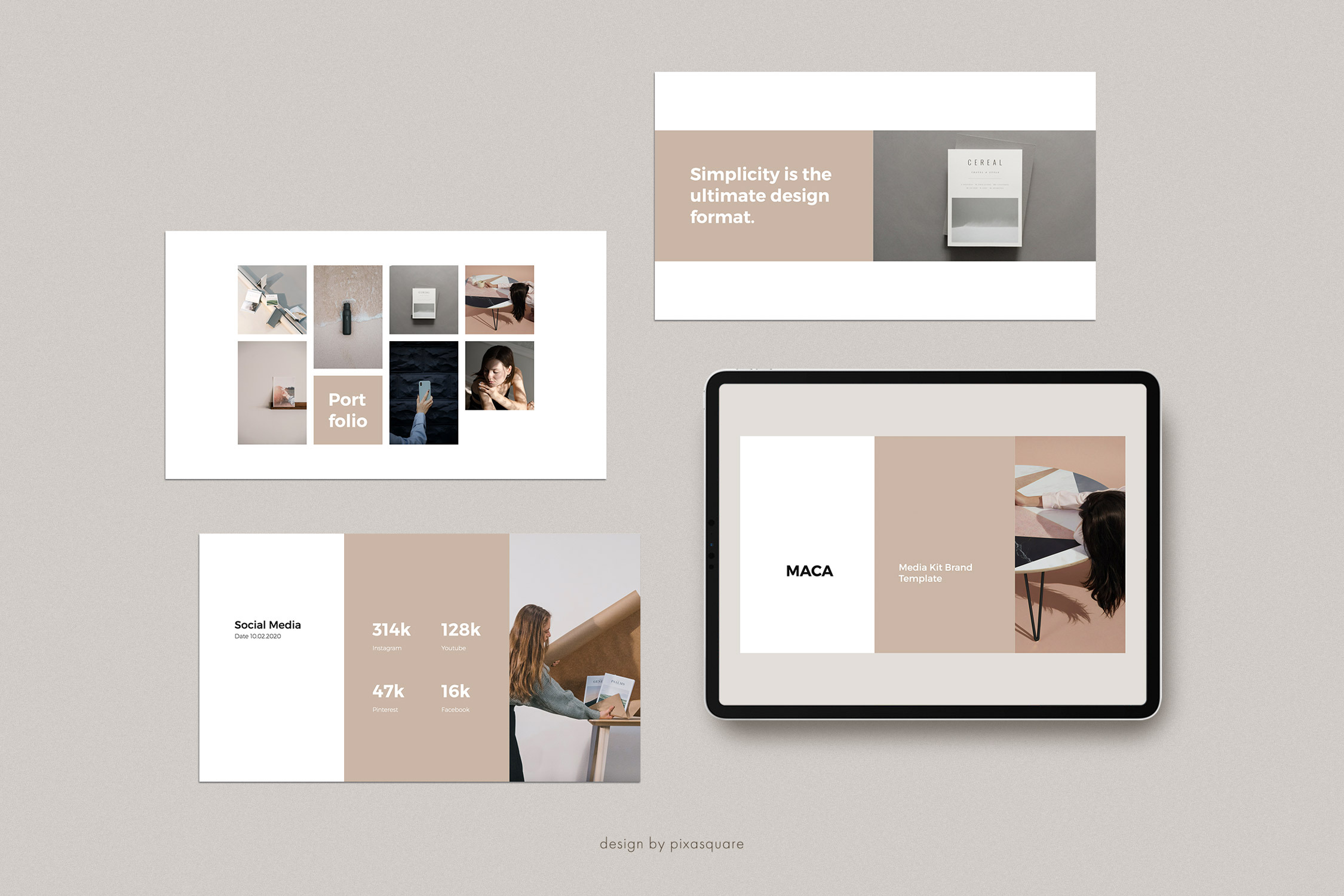 MACA - Keynote Media Kit Template, a Presentation Template by PixaSquare