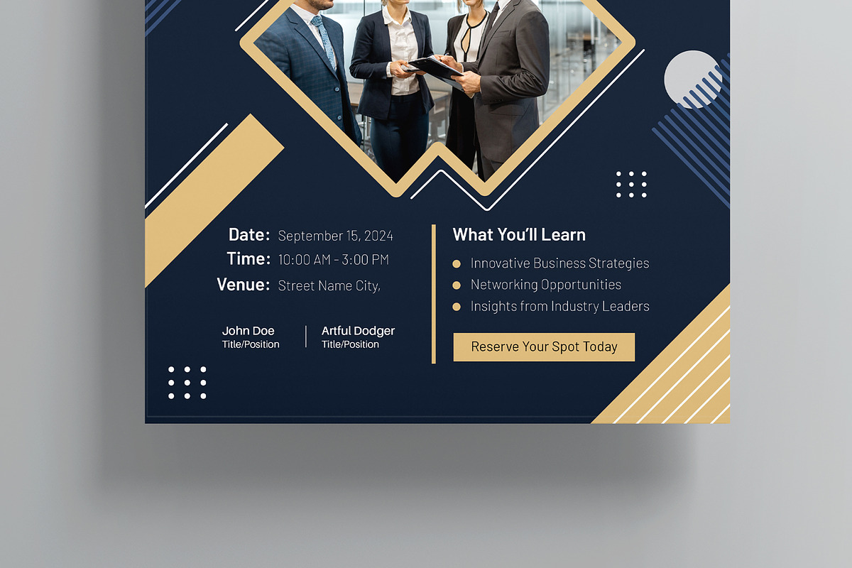 Business Seminar Template, a Flyer Template by MightyDesign (Photo 3 of 8)