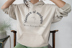 Sand Hoodie Mockup Sweater