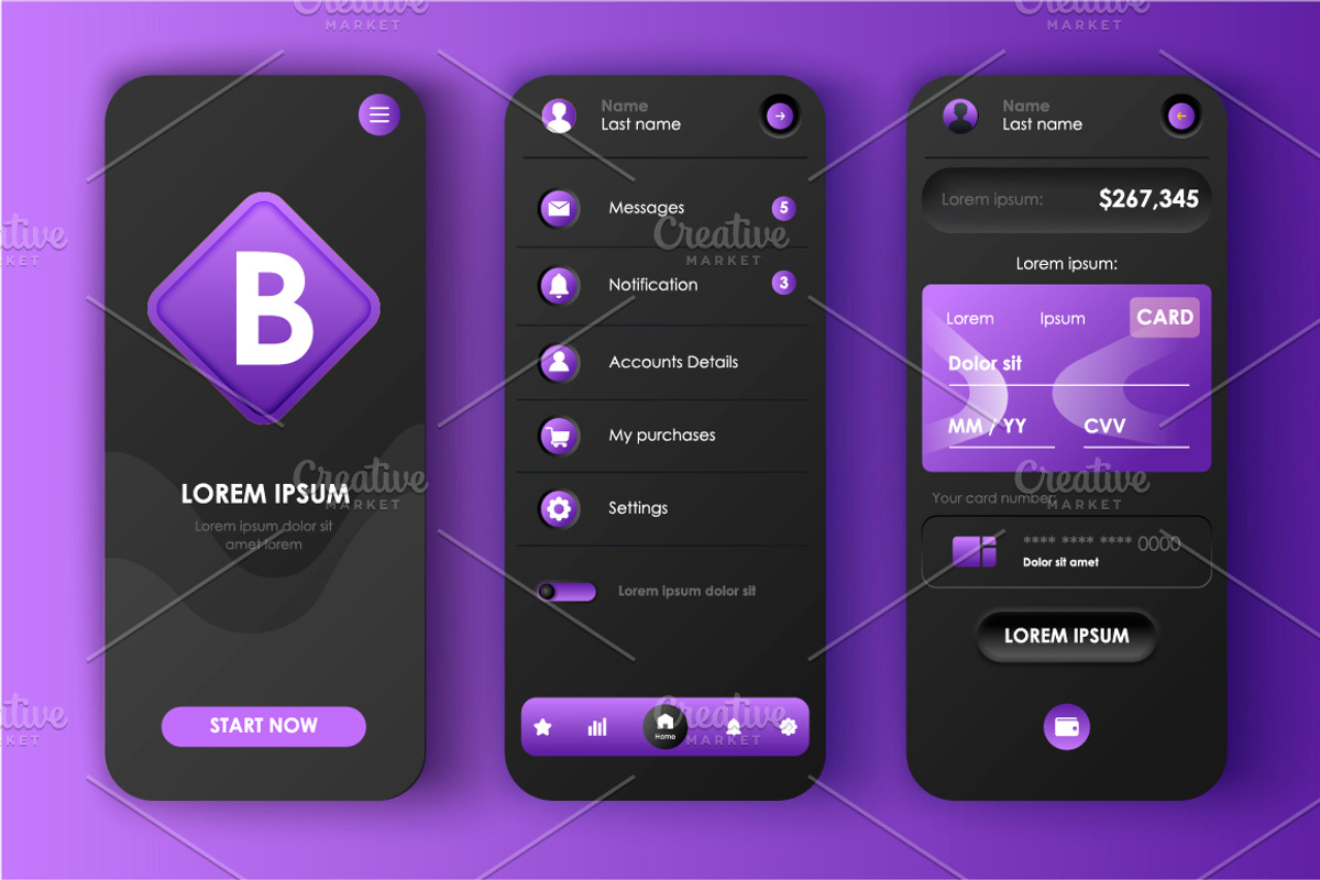 Unique Mobile App UI Kit, an App Template by alexdndz (Photo 33 of 36)