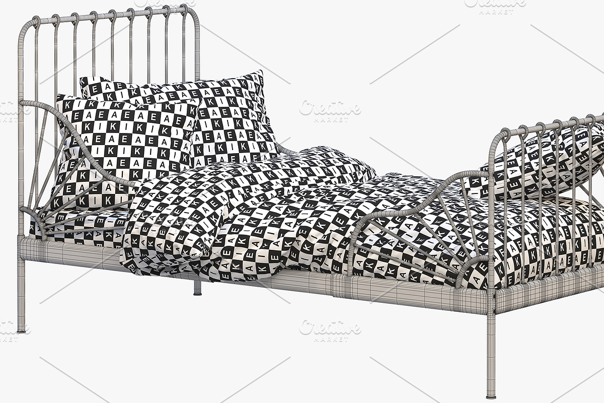 Color metal children's beds 3d model, a Furniture 3D Model by 3dmitruk (Photo 10 of 12)