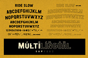 Ride Slow - Motorcycle Font Bundle, a Sans Serif Font by Konstantine Studio (Thumbnail 4 of 8)
