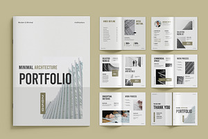 Architecture Portfolio Template, a Brochure Template by Templeste