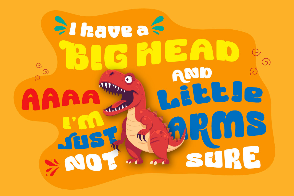 Bikel Dipi - Display Bubble Font, a Handwritten Font by twinstd (Photo 4 of 9)