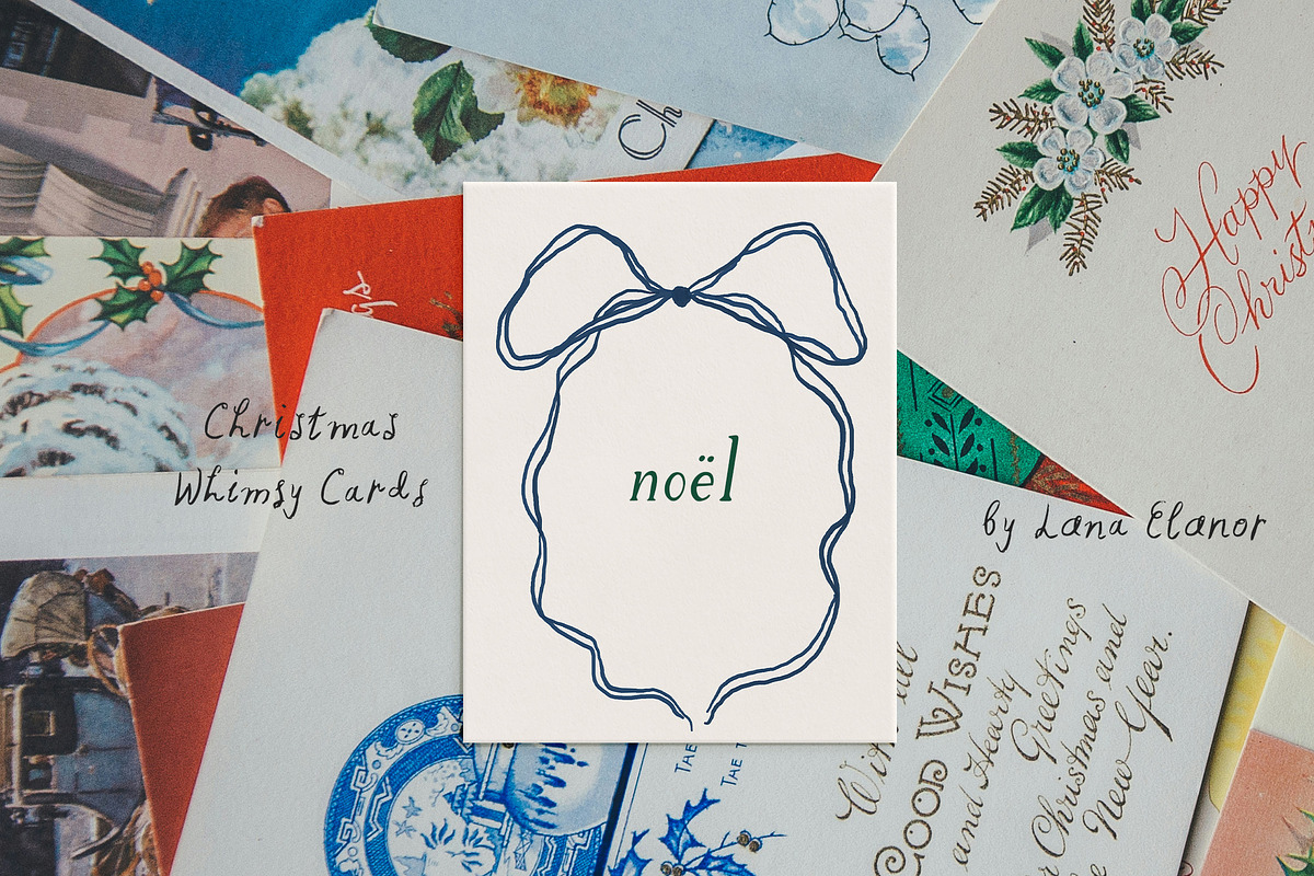 Christmas Whimsy Cards & Frames, a Background Graphic by Lana Elanor (Photo 13 of 16)