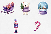 Pastel Purple Christmas Sublimation, an Illustration by CrexoraLab (Thumbnail 2 of 5)
