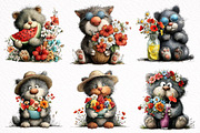 Summer Cats Clipart, an Illustration by DreamArtGraphic (Thumbnail 4 of 8)