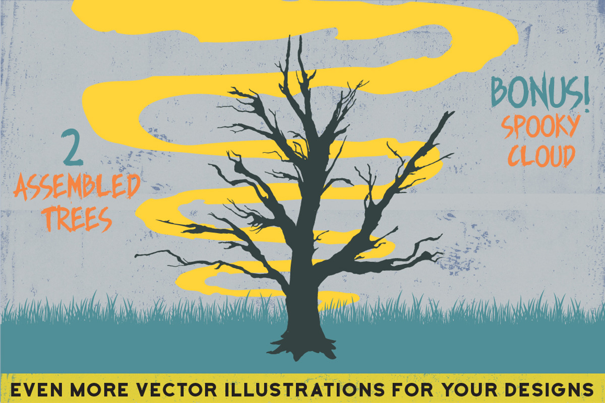 Assemble Your Own Spooky Tree Set, an Object Graphic by Designed by Monkeys (Photo 4 of 5)