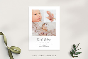 Birth Announcement Template BA026