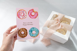 Party 5x7 Card Mockup With Cupcake