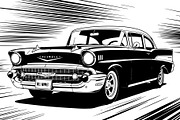 Classic Muscle Car SVG Bundle, an Object Graphic by jahid234 (Thumbnail 11 of 12)