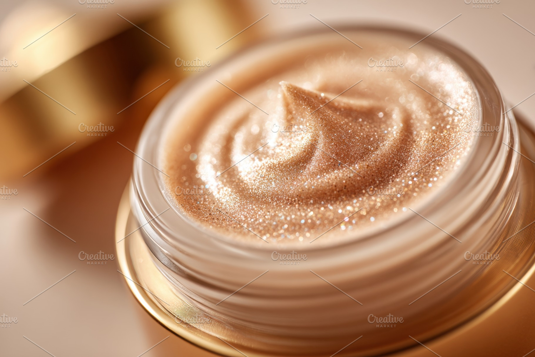 Luxurious skincare cream in elegant jar, a Beauty & Fashion Photo by AlyaAnd