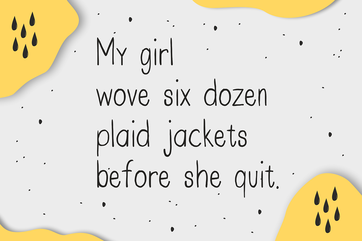 twice bake potatoes - Font Trio, a Font by takoliko (Photo 8 of 16)