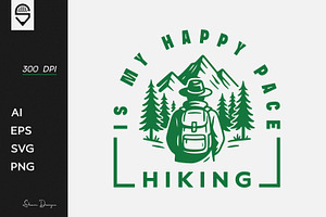Hiking Adventure T-shirt Design, a Graphic by shaondesigns