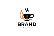 Abstract Coffee Shop Logo Template, a Branding & Logo Template by Advateik ™ (Thumbnail 1 of 3)