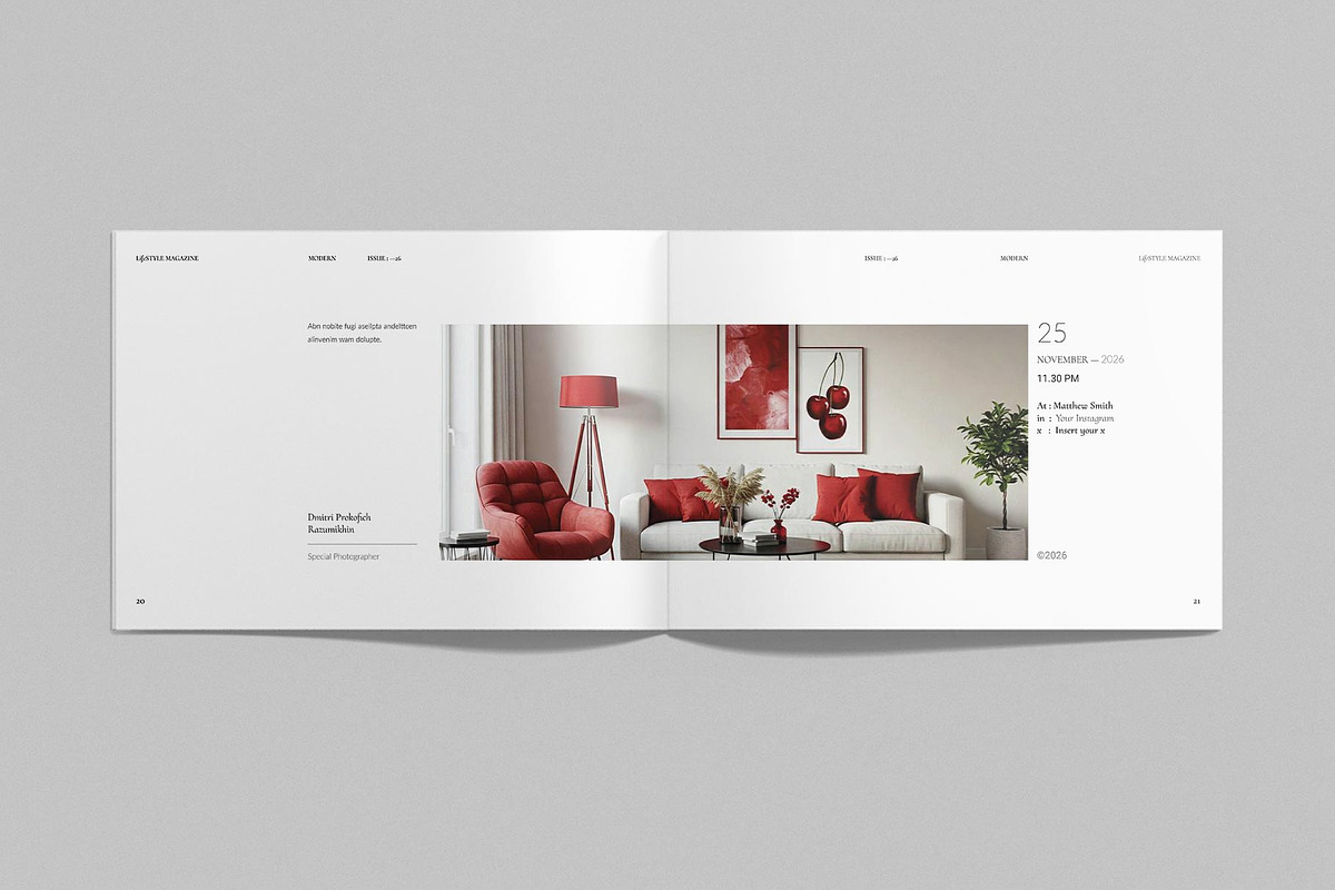 Lifestyle Magazine Template, a Magazine Template by ElvinPrint (Photo 6 of 13)