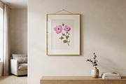 Pink Peony & Gold Frames Clipart, an Object Graphic by Nadia Semyroz (Thumbnail 6 of 7)