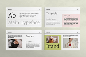 Brand Guideline Presentation Design