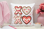 XOXO Valentine Day Heart Faux PNG, an Illustration by Canvas Craft (Thumbnail 4 of 7)