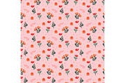 Pink Floral Seamless Pattern, a Pattern Graphic by Sharon Schwalbe (Thumbnail 3 of 4)