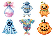 Watercolor Halloween Baby Costume, an Illustration by Daily.Designs (Thumbnail 2 of 5)