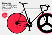 Bicycles - Modern Graphics, an Illustration by illugrama (Thumbnail 1 of 6)
