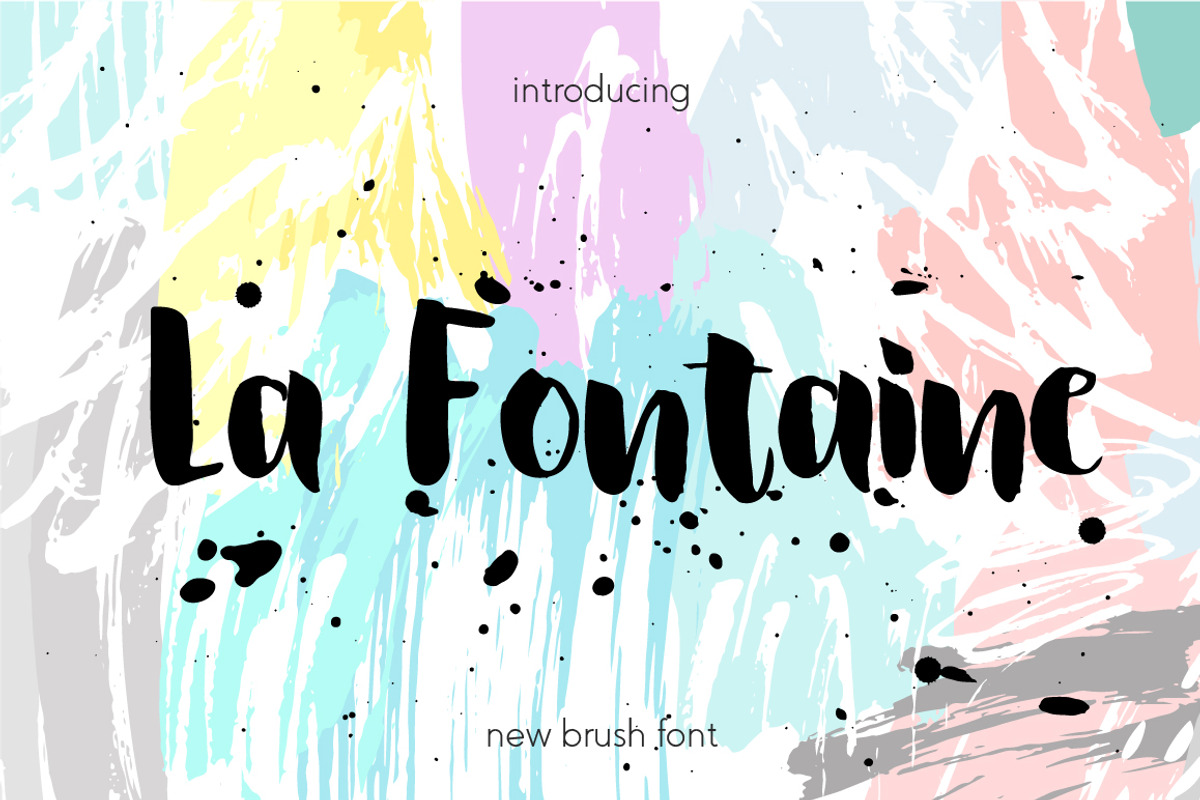 La Fontaine Brush Font, a Script Font by Renata Chizhikova (Photo 2 of 7)