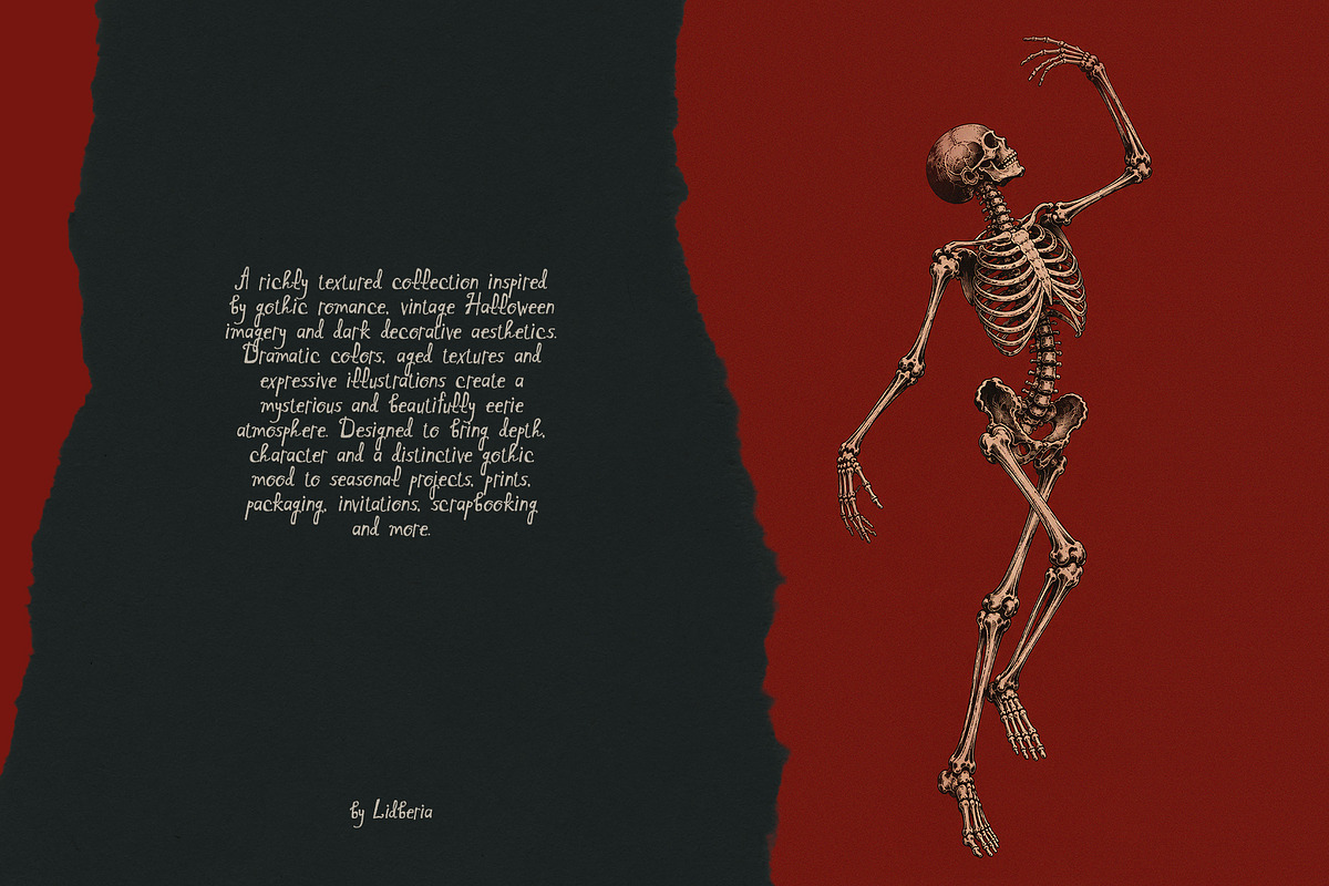 Dark Romance Halloween Backgrounds, a Background Graphic by Lidberia (Photo 8 of 12)