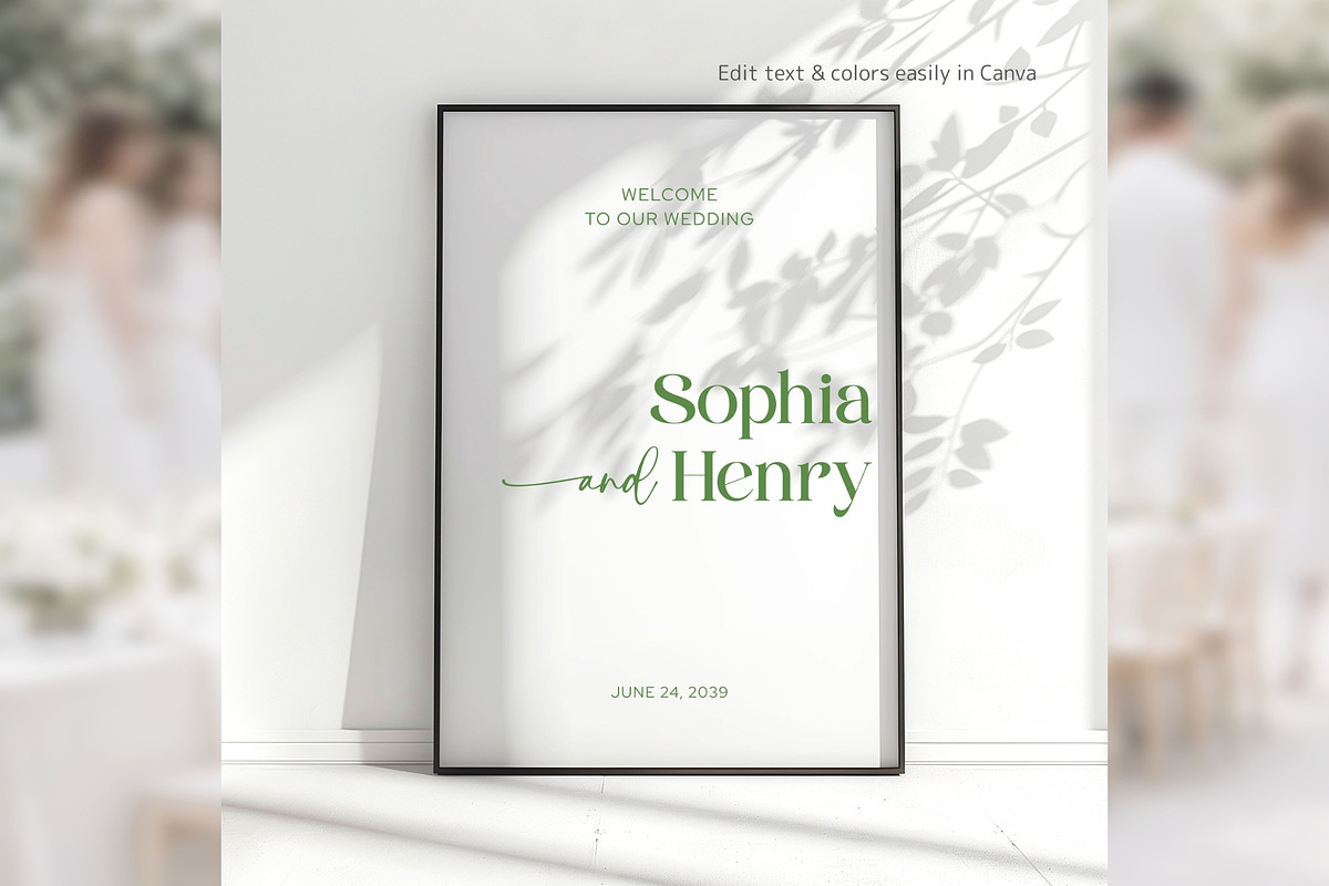 Minimal Welcome Sign Canva bd006, a Poster Template by TyphoonStudio (Photo 8 of 10)